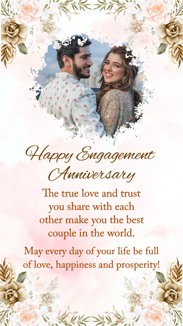 Engagement Anniversary Messages for Wife Romantic Love