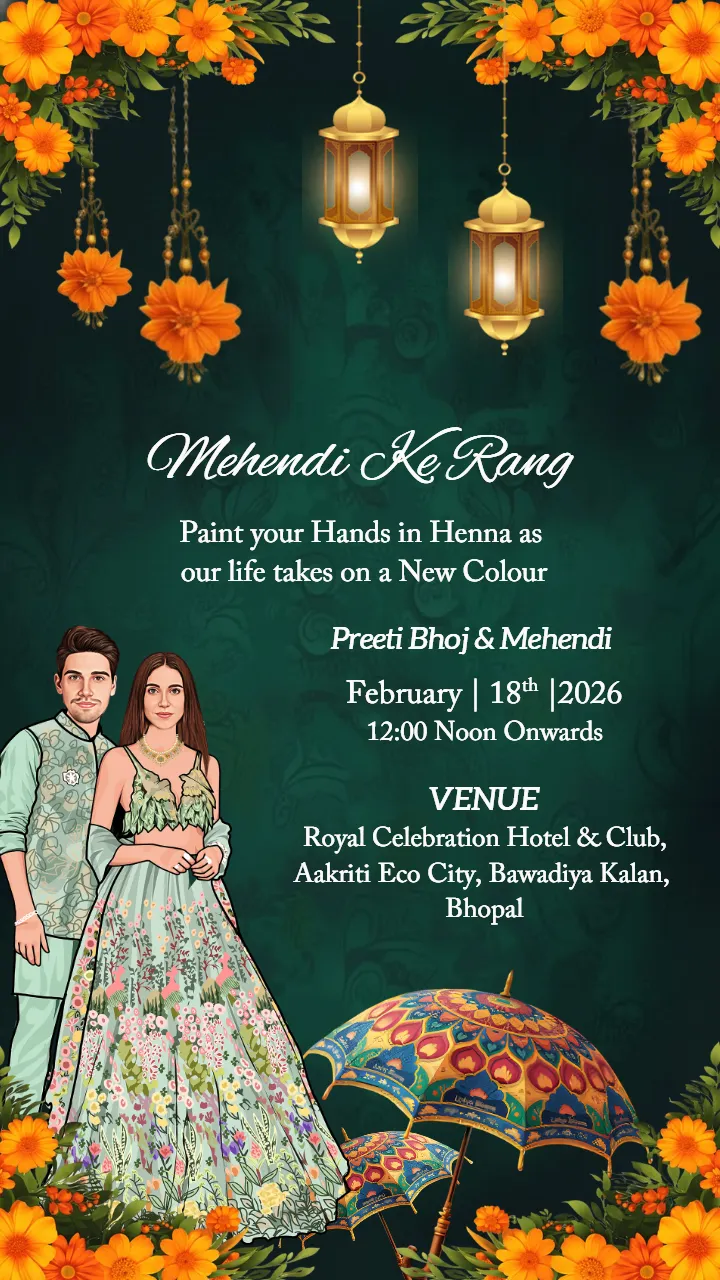 Wedding Invitation Card for Grand Royal Indian Weddings