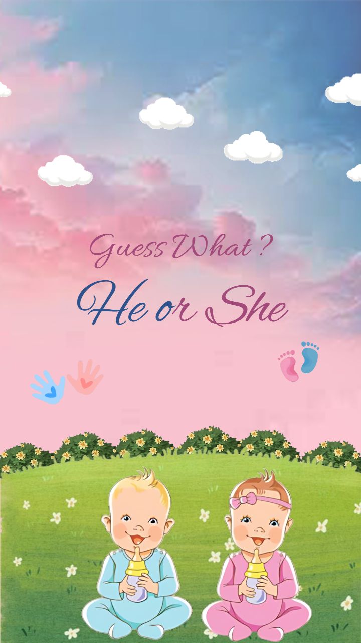 Mom and Dad Baby Announcement Family Celebration Template