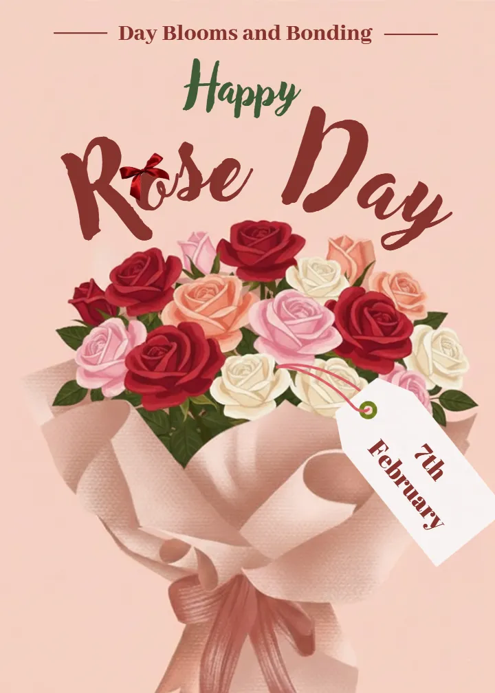 Rose Day Greeting Card Download with Lovely Rose Images
