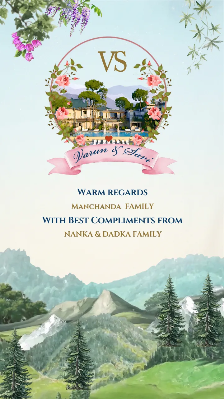 Wedding Invitation Video Luxury Wedding Celebration Theme
