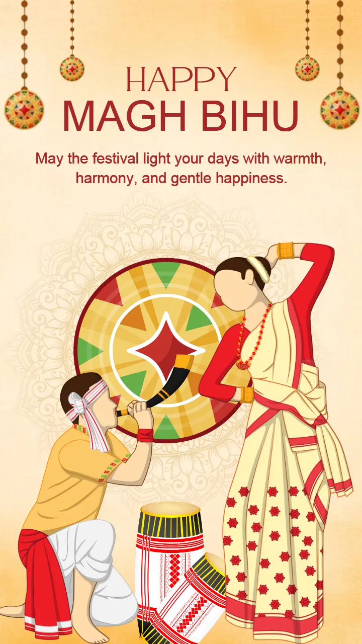 Latest Happy Magh Bihu Status Video 2026 for Festival Wishes