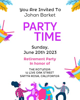 1k+ Create Free Digital Retirement Party Invitations Online