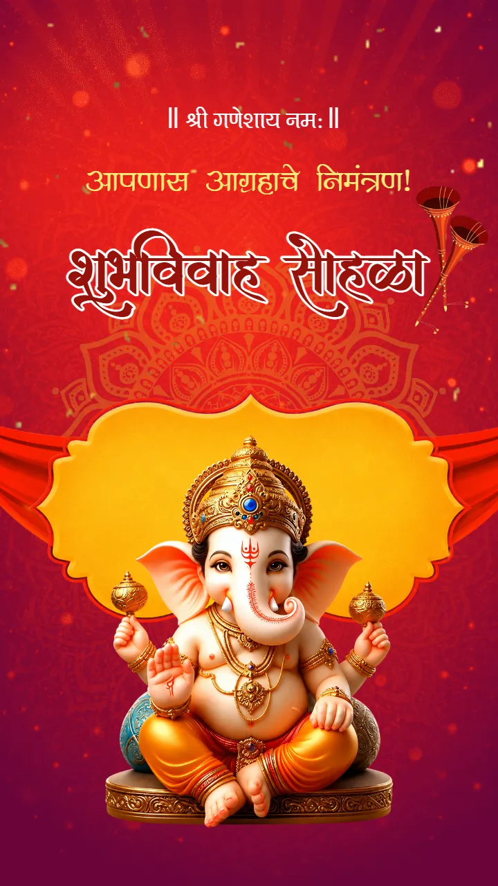 Marathi Wedding Invitation Video with Maharashtrian Style