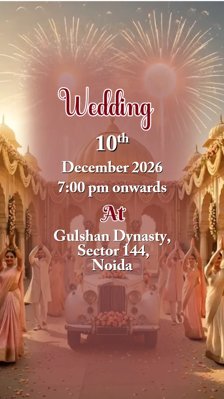 Modern 3D Wedding Invitation Video Templates