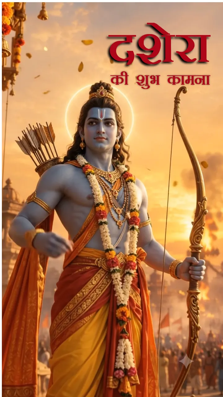 Dussehra Status Video with Lord Ram and Ravan Theme Online
