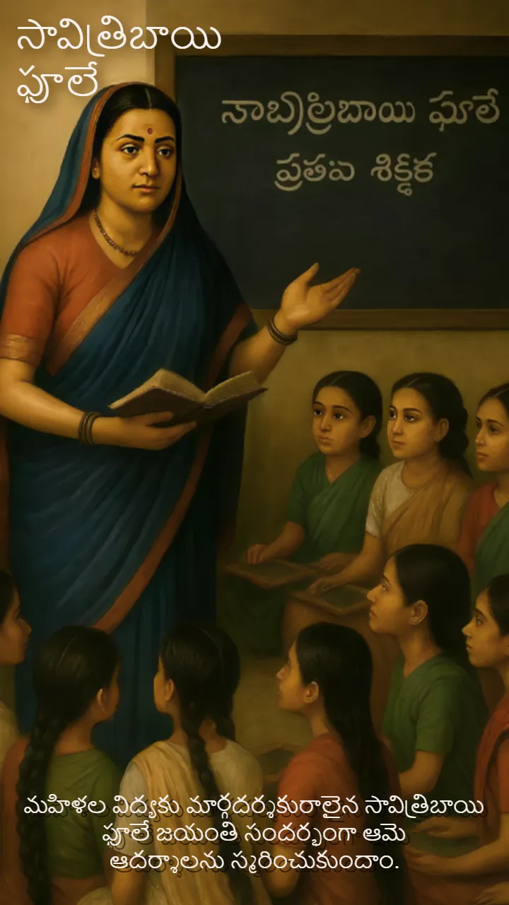 Savitribai Phule Jayanti Status Video in Telugu for WhatsApp