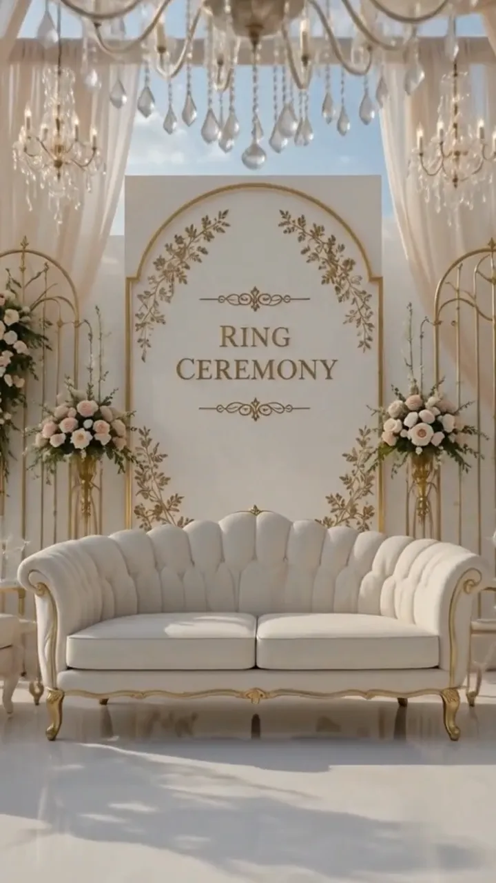 3D Ring Ceremony Invitation Video Free Online Design