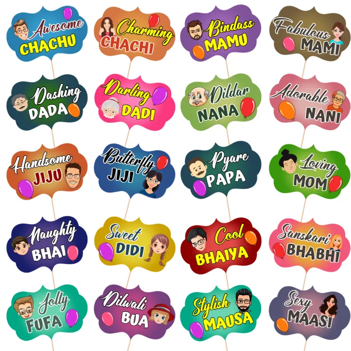 Party Baby Shower Props in English for Event Decor Ideas