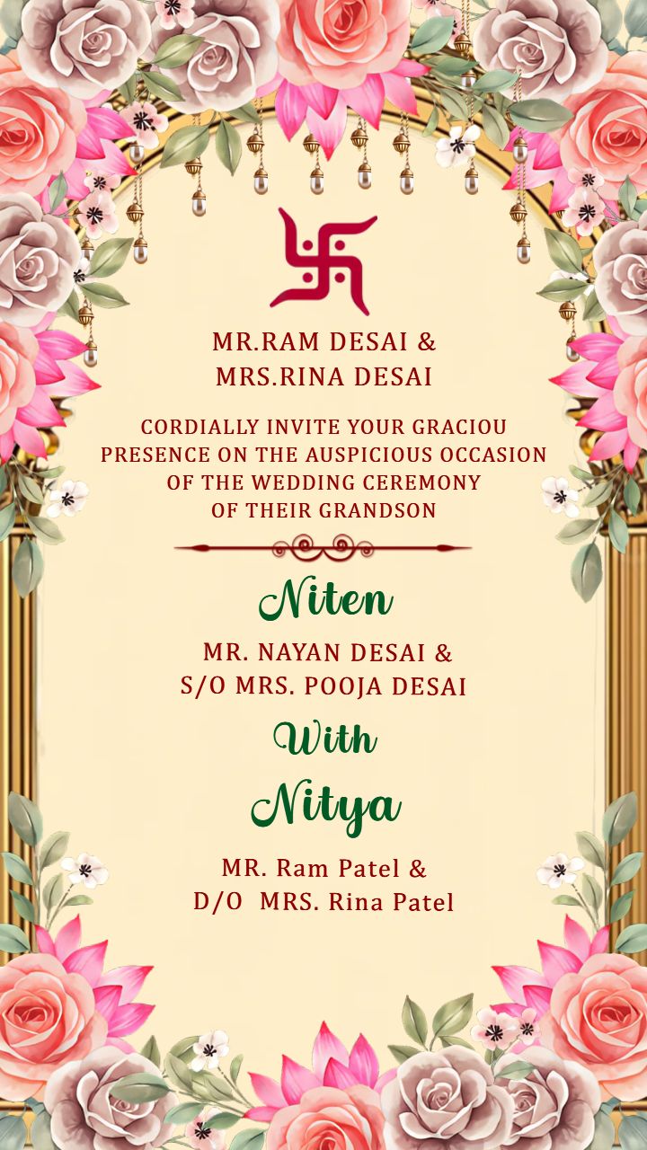 Invite Peace and Love with a Buddhist Wedding invitation