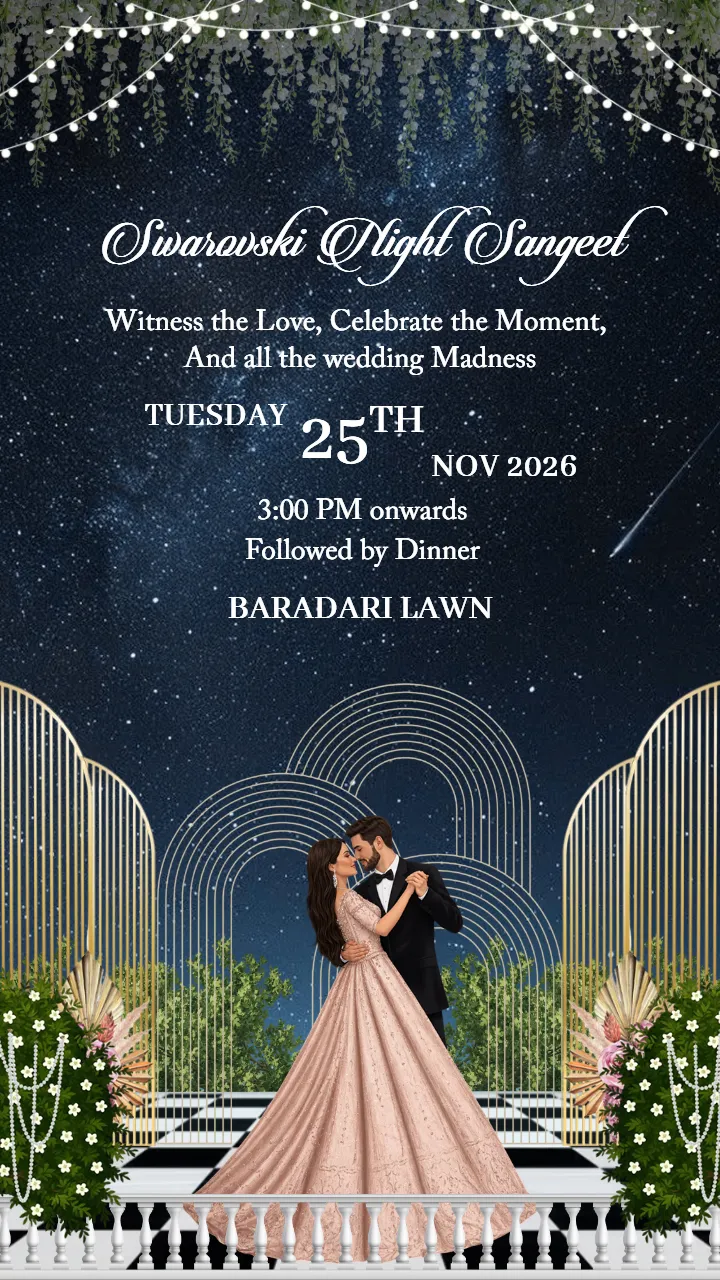 Luxury Wedding invitation video Modern Royal Theme