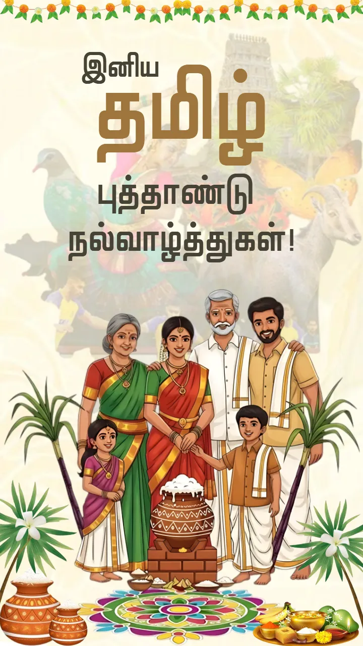 Best Happy New Year Tamil Wishes for Family and Friends