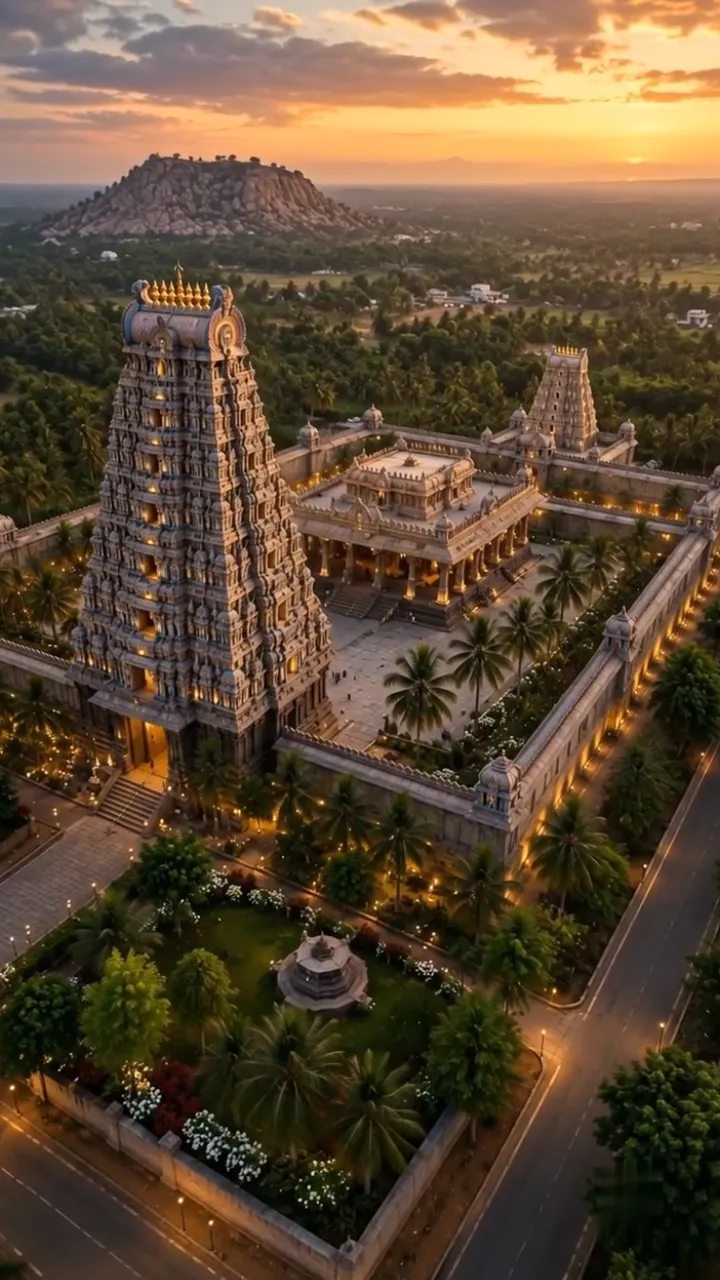 Temple Theme 3D South Indian Engagement Invitation Video