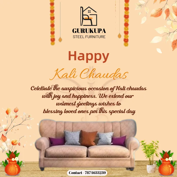 Happy Kali Chaudas 2025 Offer Post for Gurukrupa Furniture