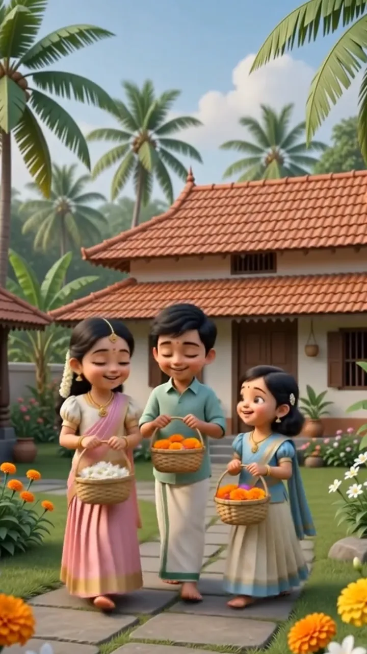 3D Thiruvonam Festival Invitation Video