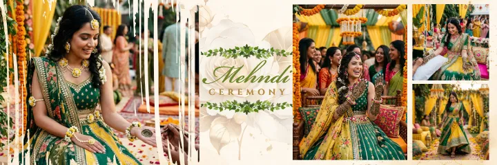 Mehndi Ceremony Album Luxury Floral Mehndi Ceremony Album