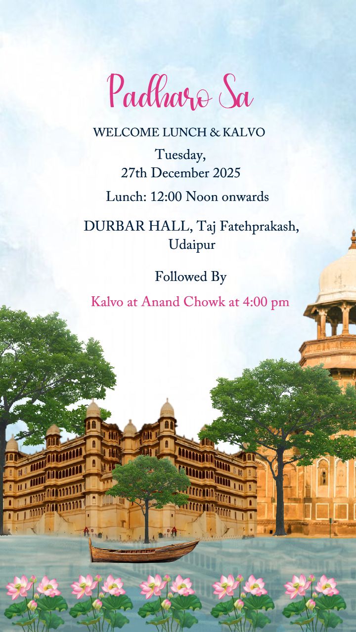 Luxury Palace Wedding Invitation Video Background
