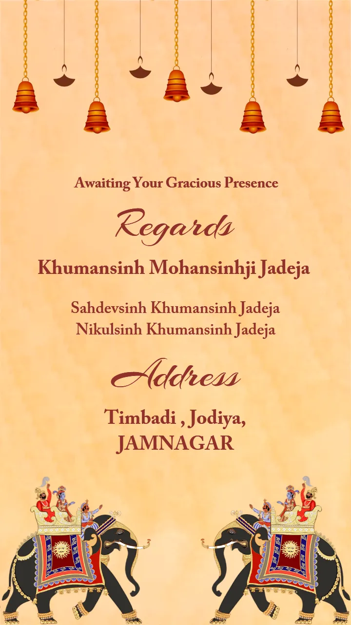 Wedding Invitation Video for royal-style weddings