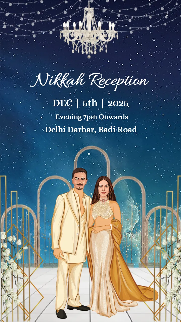 Muslim Wedding Invitation Video Majlis Theme