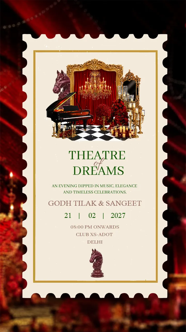Wedding Invitation Video for a Grand Theatrical Wedding