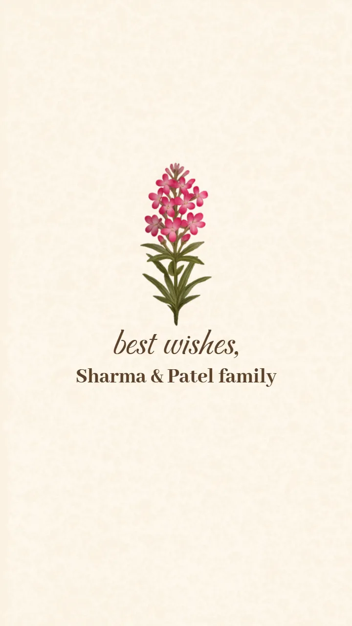 Wedding Invitation Video with Blooming Flower and Bird theme