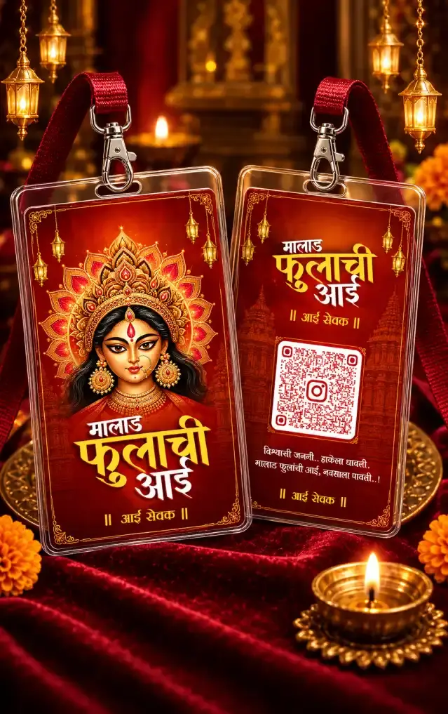 Dandiya ID Card Design for Garba Night Entry