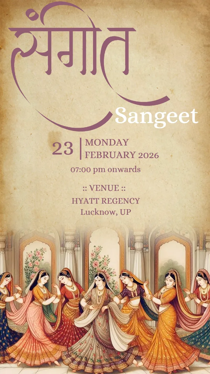 Wedding Invitation Video With Royal Hindu Theme