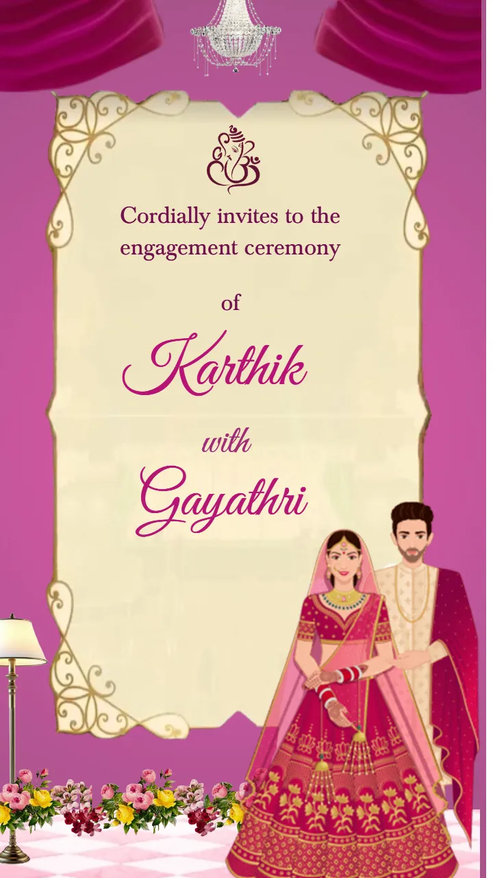 Caricature Wedding Invitation Video Online