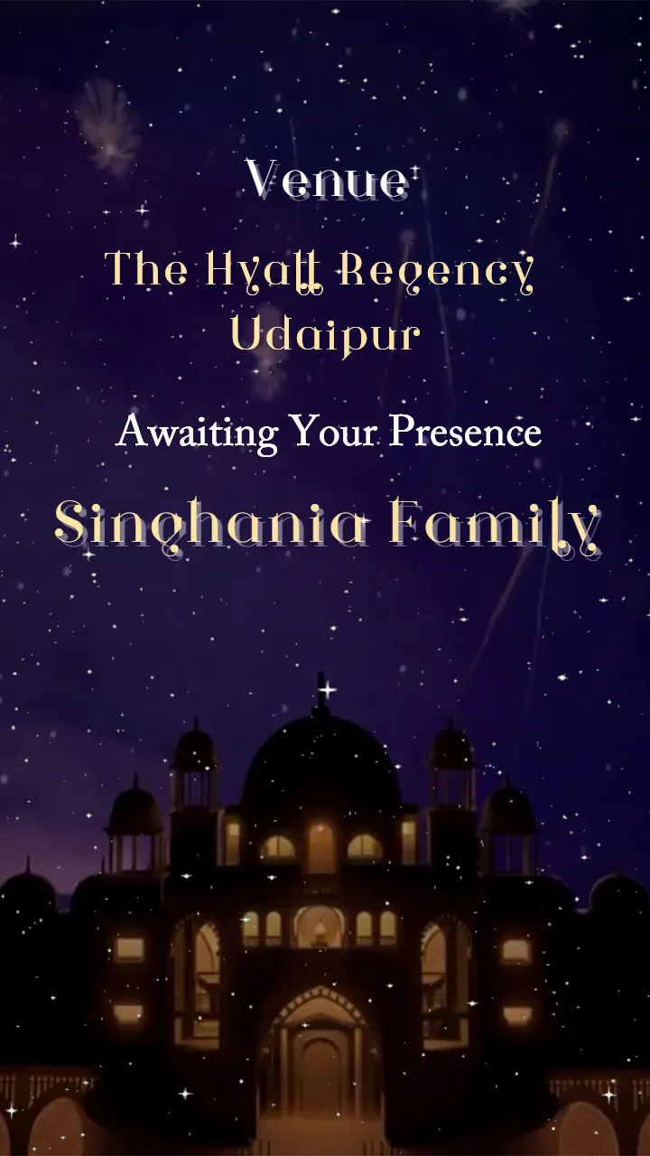 3d wedding invitation video with Animated Couple Caricature