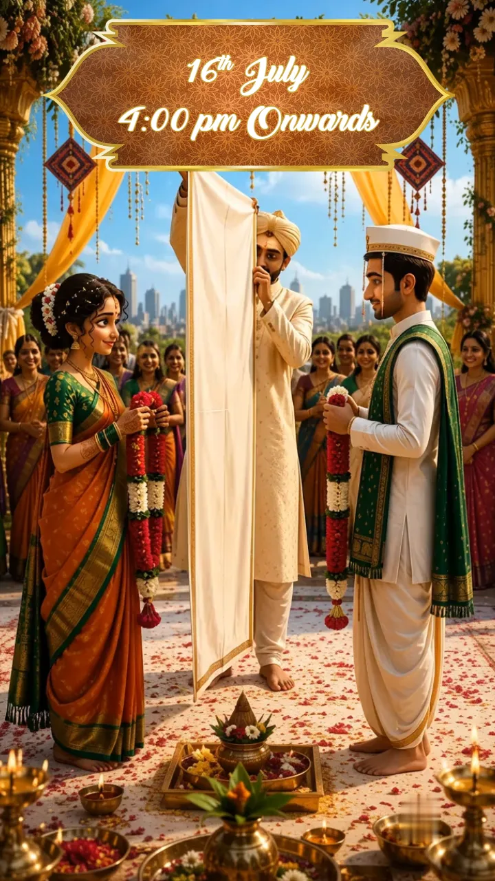 3D Marathi Wedding Invitation Video for Traditional Wedding