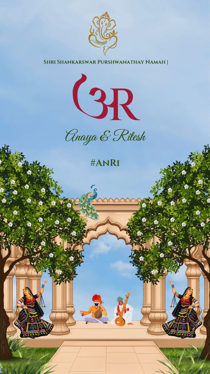 Rajasthani Style Mayra Invitation Template Card Online