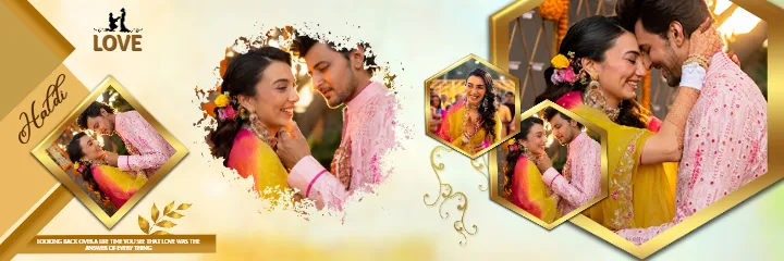 Wedding Album English PSD With Modern Wedding Story