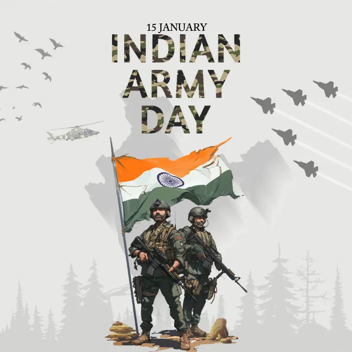 Indian Army Day 15 January Image HD Free Download 2026