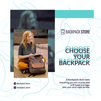 Backpack Store Social Media Post