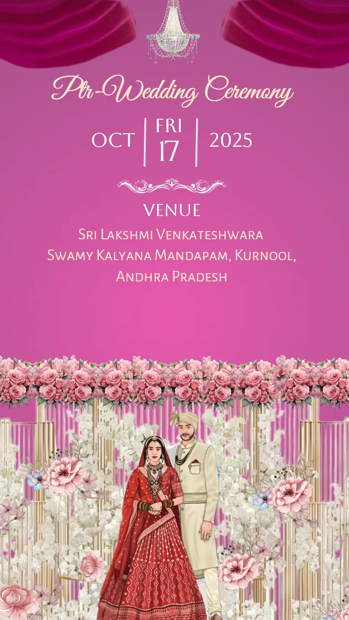 Caricature Wedding Invitation Video Online