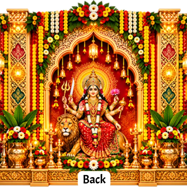 Navratri 3D Mandap Design Ideas for Pandal Decoration