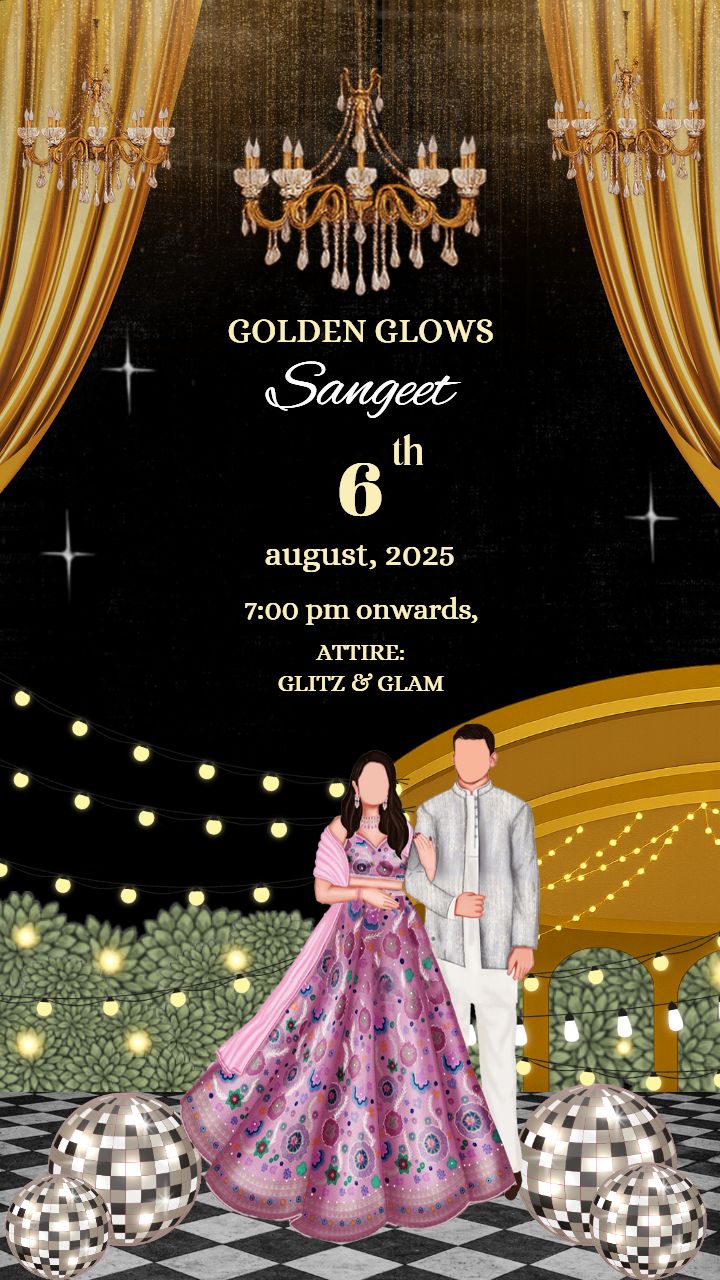 Wedding Invitation template inspired by timeless traditions