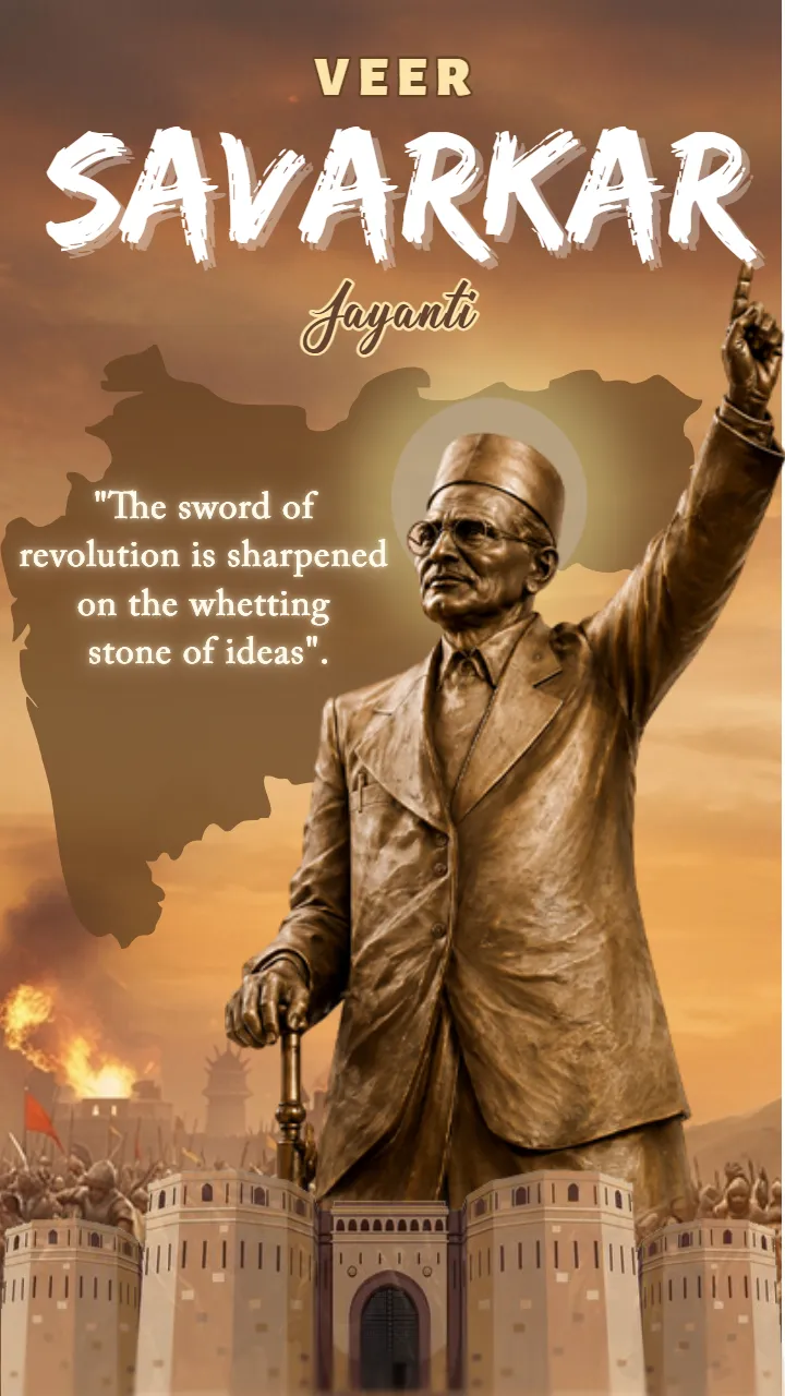 Veer Savarkar Jayanti Greetings in English for Tribute Day