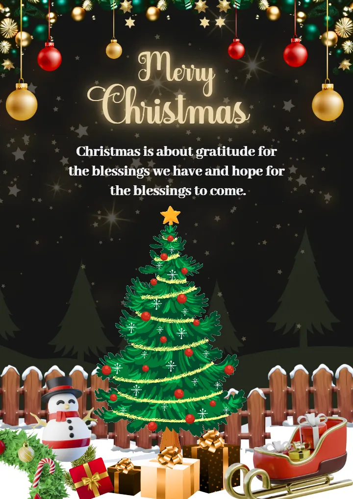 Free Christmas Wishes Images 2025 for Family and Friends