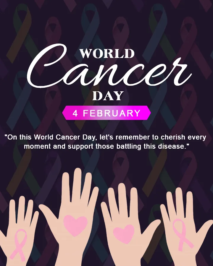 Creative World Cancer Day Post  2026 to Inspire Action
