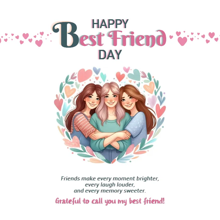 National Best Friend Day Message Collection for Friends