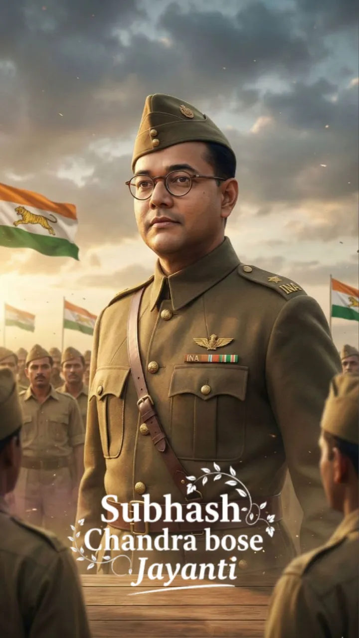 Subhash Chandra Bose Celebration Video for WhatsApp 2026