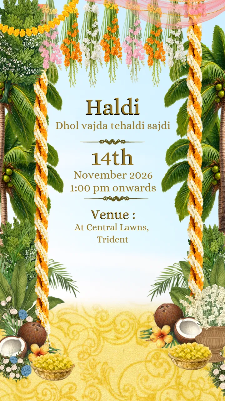 Wedding Invitation Video For Cultural Indian Wedding Events