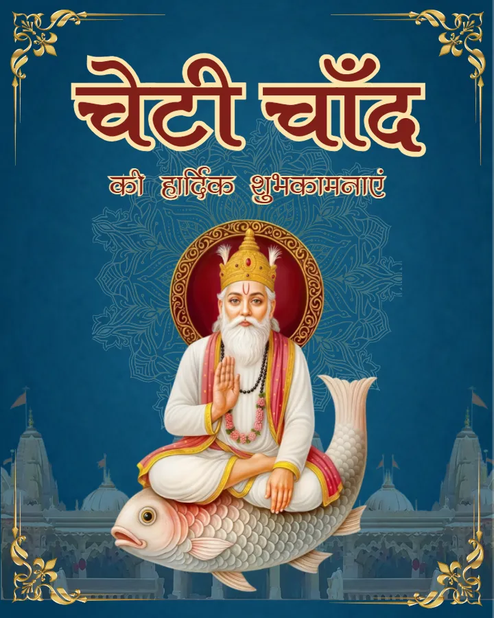 Happy Cheti Chand Image in Hindi HD Download for Sharing