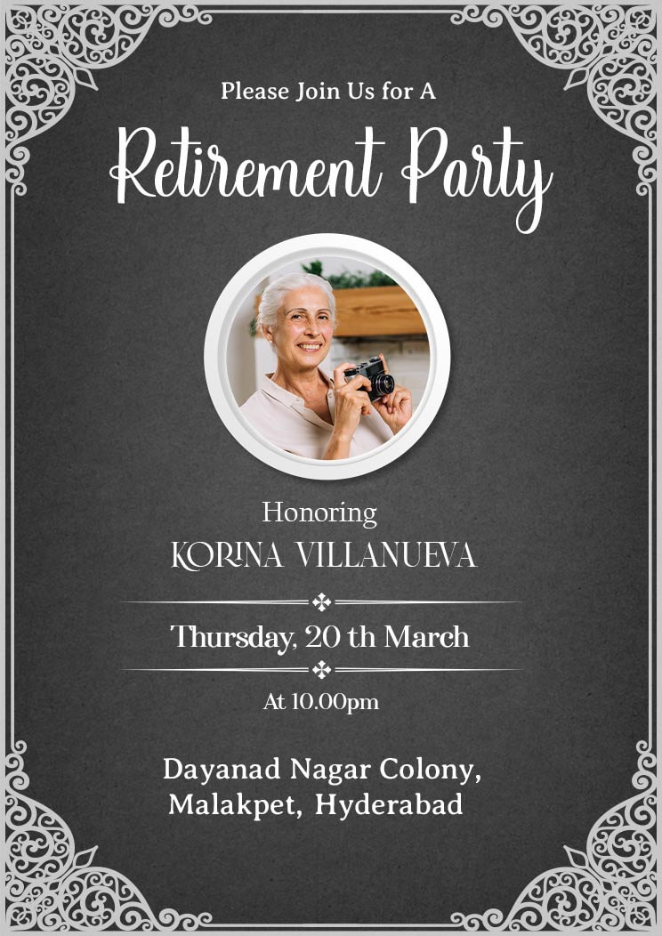 1k+ Create Free Digital Retirement Party Invitations Online