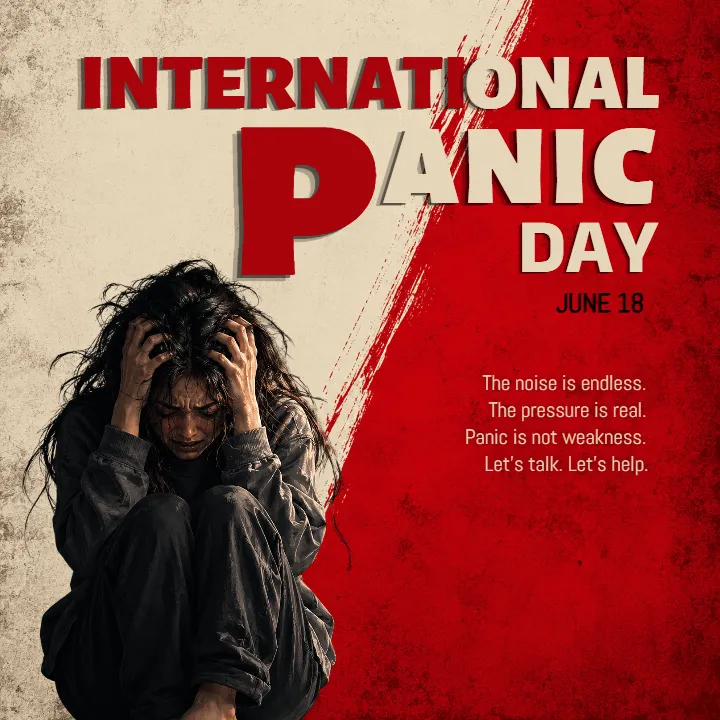 Share Editable International Panic Day Image with Friends