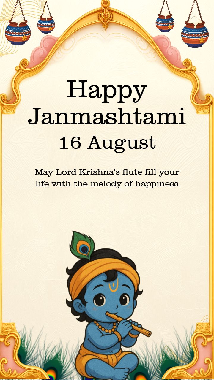 Happy Krishna Janmashtami 2025 Status Video Download