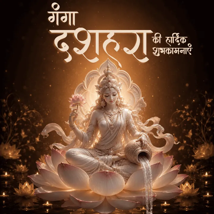 Happy Ganga Dussehra Photos in Hindi for Family and friends