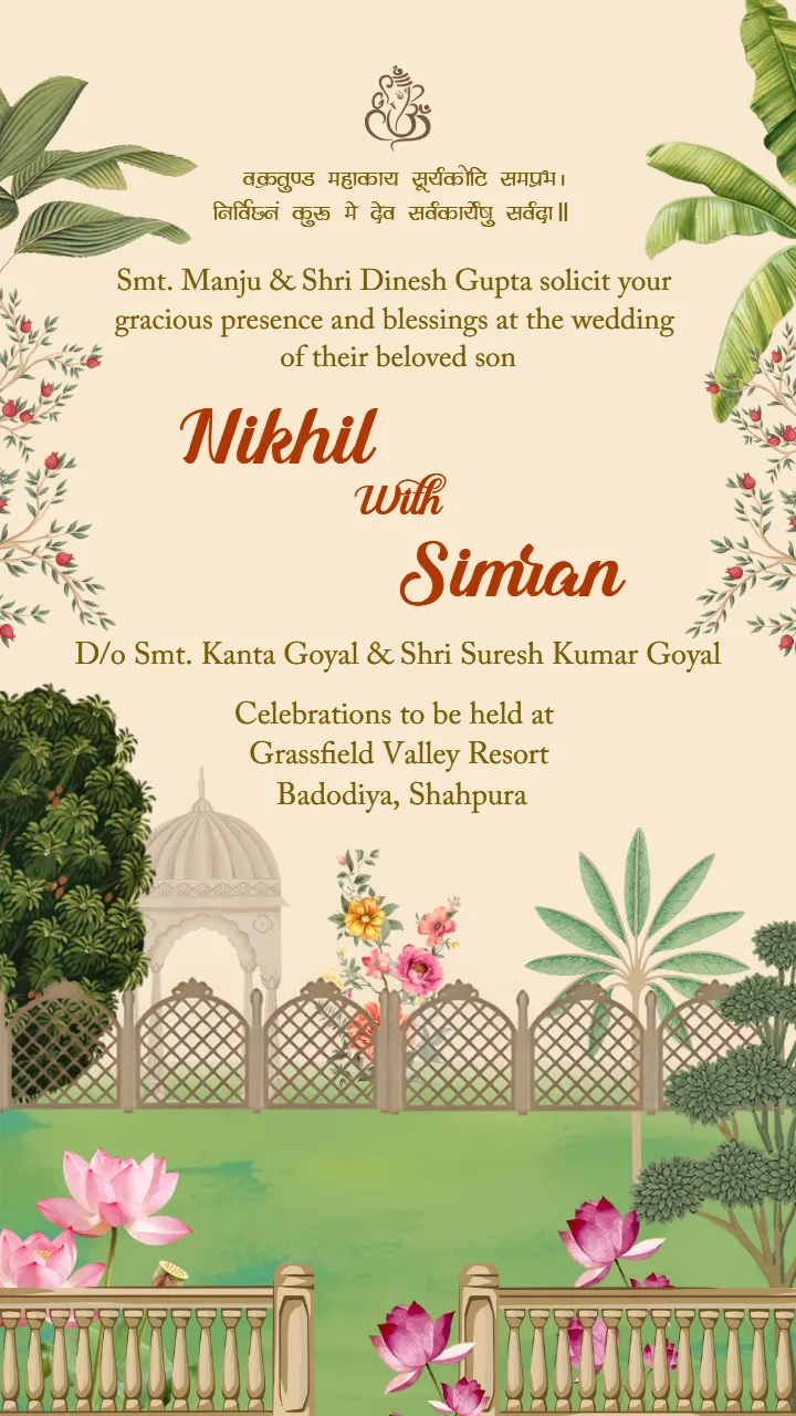 Wedding Invitation Video Template for Modern Couples