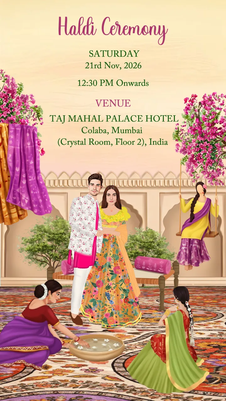 Buddhist Wedding Invitation Video Lotus and Nature Theme